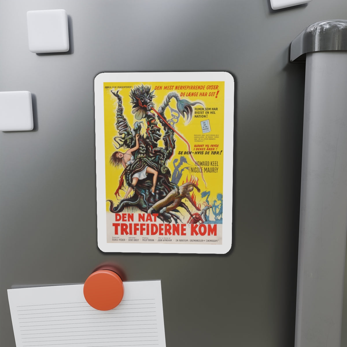 THE DAY OF THE TRIFFIDS (DANISH) 1963 Movie Poster - Refrigerator Magnet-The Sticker Space