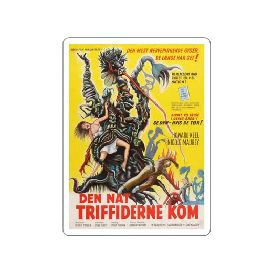 THE DAY OF THE TRIFFIDS (DANISH) 1963 Movie Poster STICKER Vinyl Die-Cut Decal 2 Inch - The Sticker Space