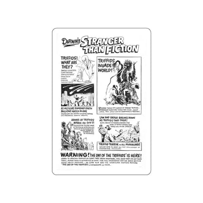 THE DAY OF THE TRIFFIDS (TEASER) 1963 Movie Poster STICKER Vinyl Die-Cut Decal 6 Inch - The Sticker Space