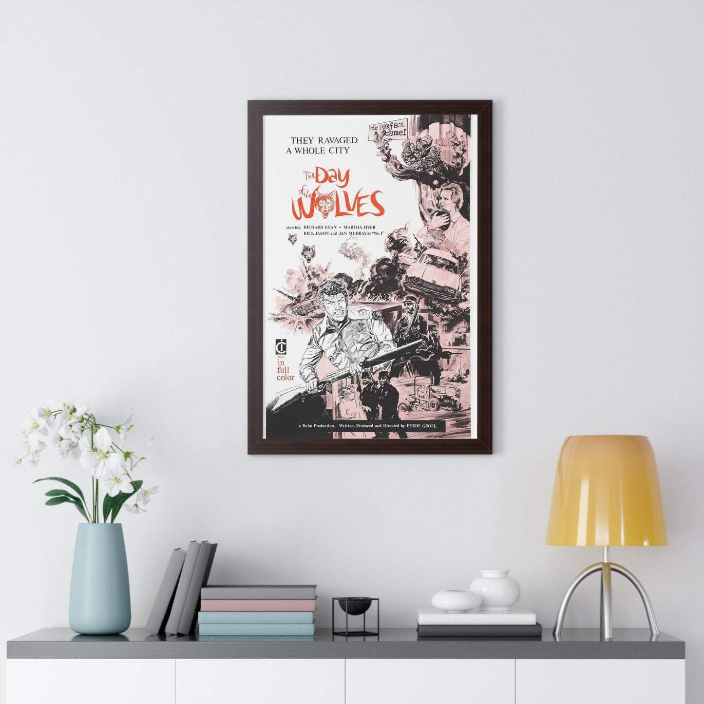 THE DAY OF THE WOLVES 1971 - Framed Movie Poster-The Sticker Space