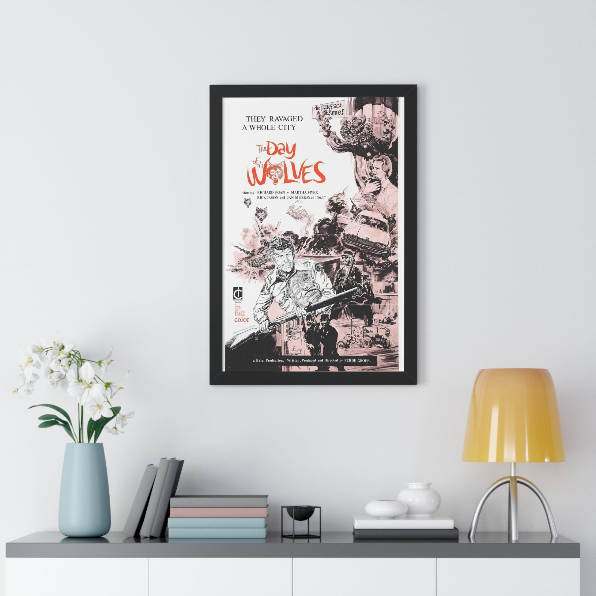 THE DAY OF THE WOLVES 1971 - Framed Movie Poster-The Sticker Space