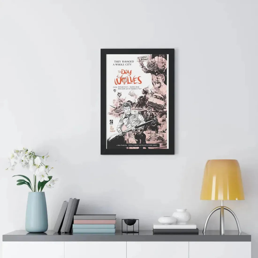 THE DAY OF THE WOLVES 1971 - Framed Movie Poster - The Sticker Space