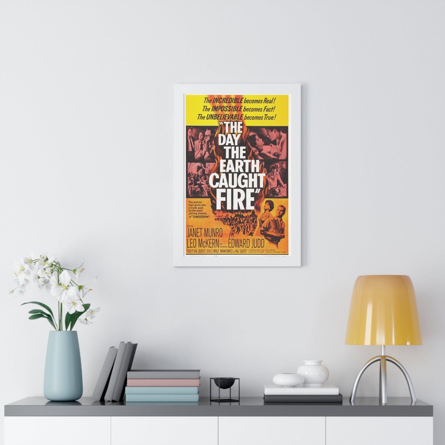 THE DAY THE EARTH CAUGHT FIRE 1961 - Framed Movie Poster-The Sticker Space