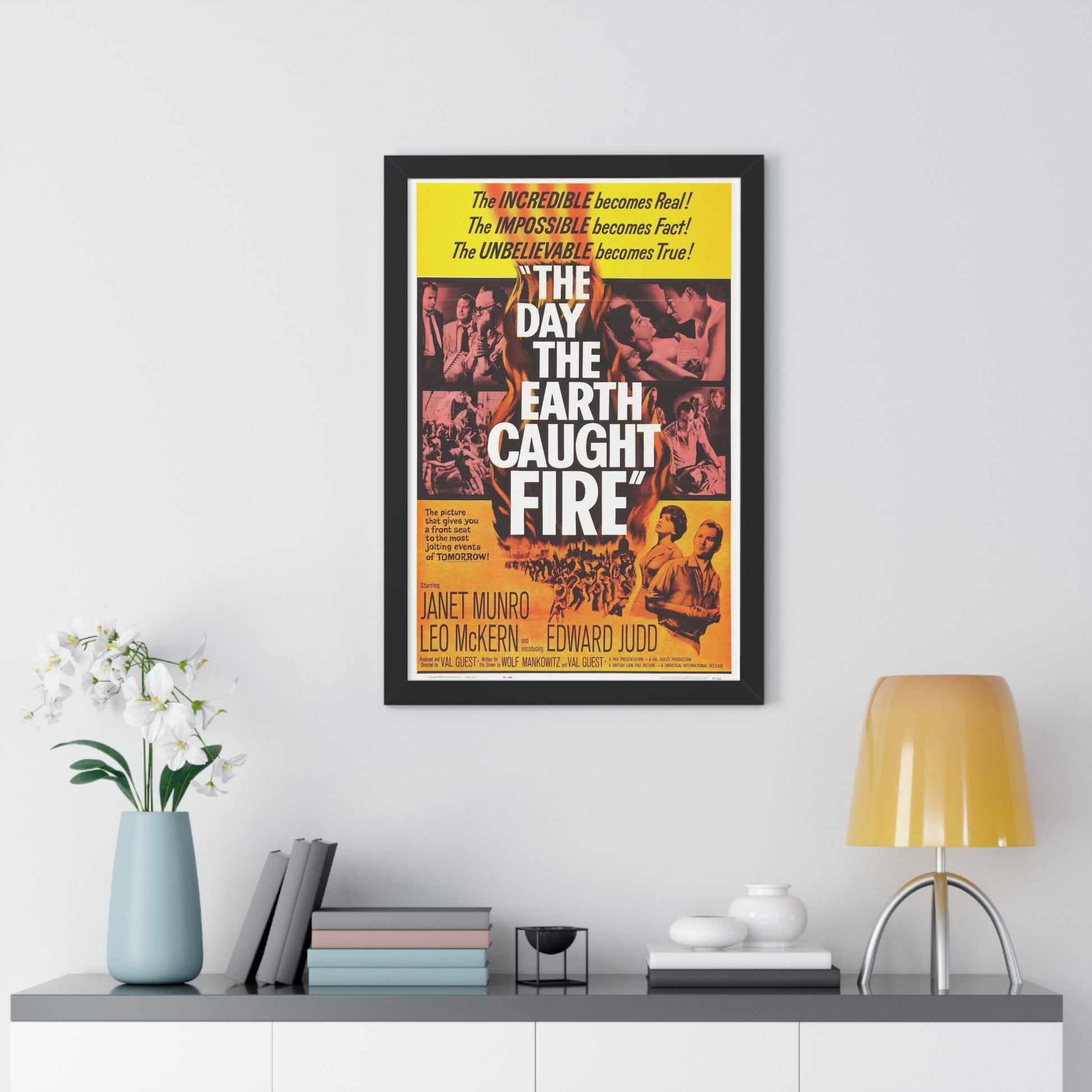 THE DAY THE EARTH CAUGHT FIRE 1961 - Framed Movie Poster-The Sticker Space