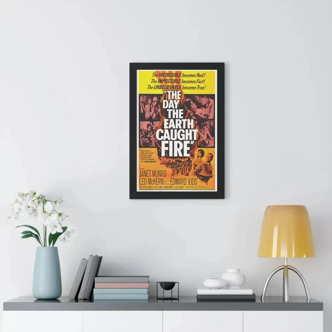 THE DAY THE EARTH CAUGHT FIRE 1961 - Framed Movie Poster - The Sticker Space