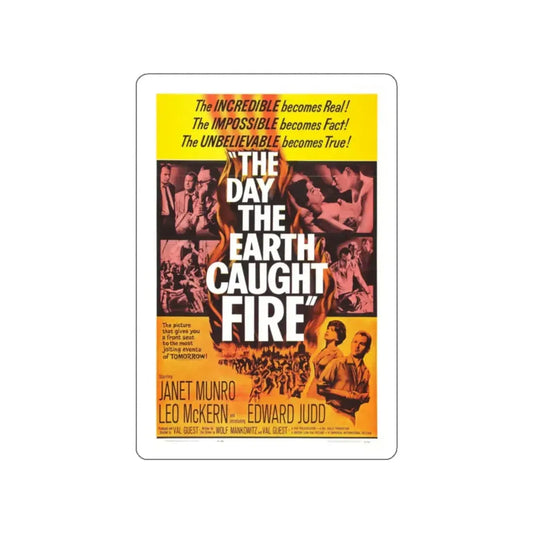 THE DAY THE EARTH CAUGHT FIRE 1961 Movie Poster STICKER Vinyl Die-Cut Decal 2 Inch - The Sticker Space
