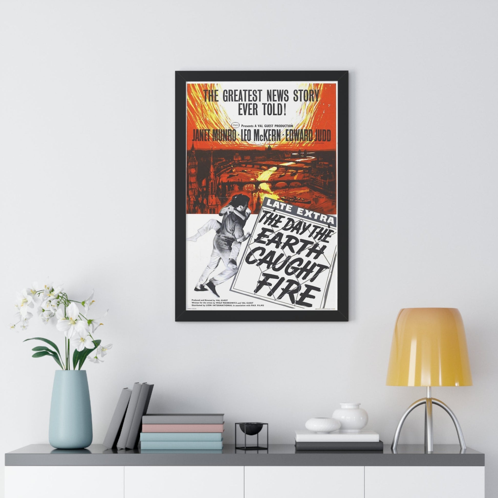 THE DAY THE EARTH CAUGHT FIRE (2) 1961 - Framed Movie Poster-The Sticker Space