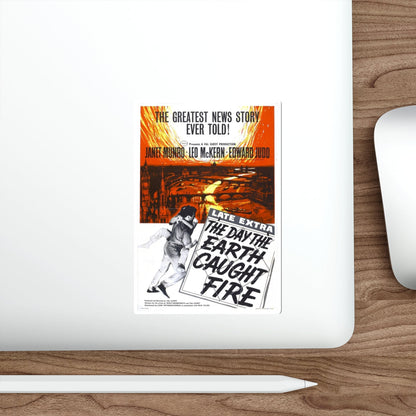 THE DAY THE EARTH CAUGHT FIRE (2) 1961 Movie Poster STICKER Vinyl Die-Cut Decal-The Sticker Space