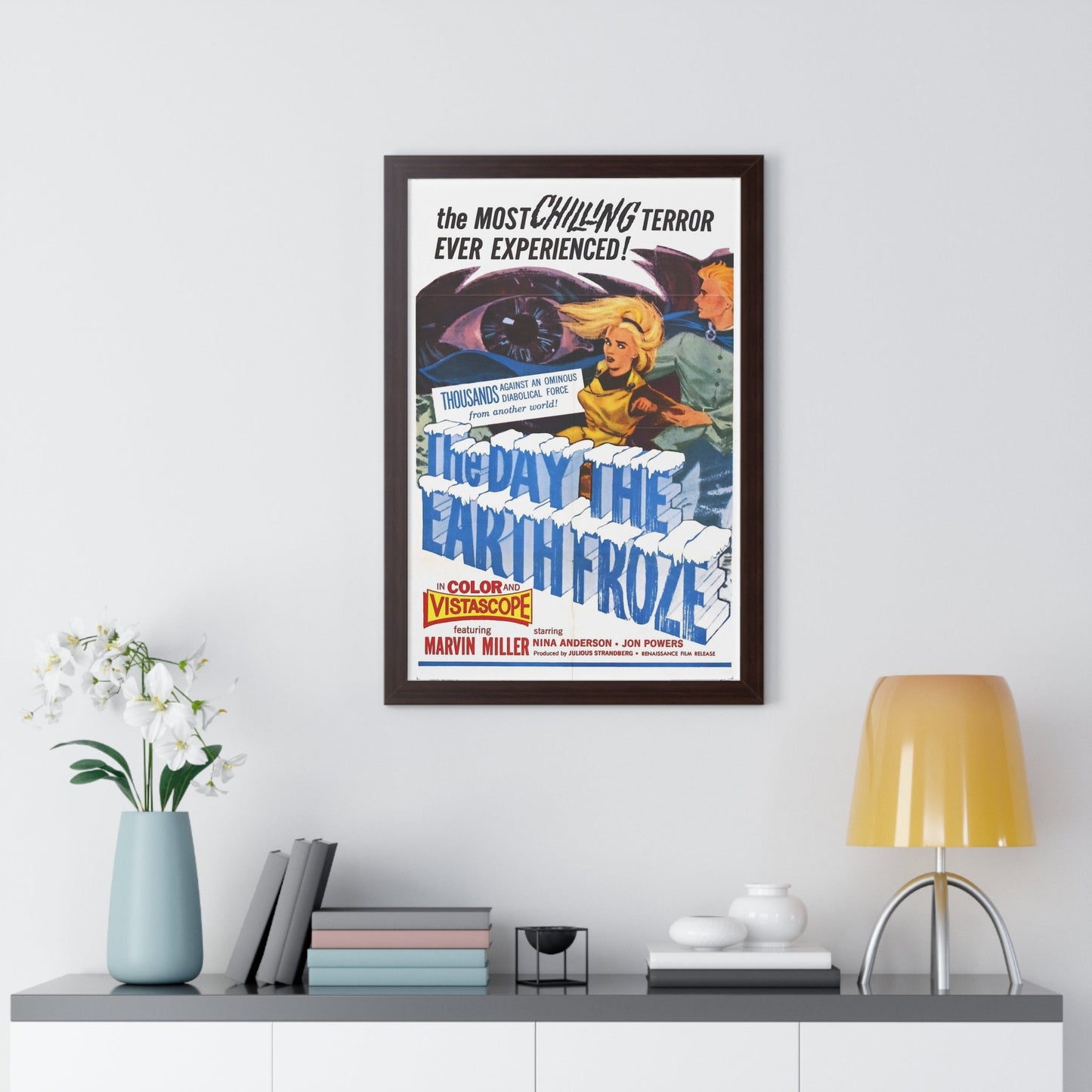 THE DAY THE EARTH FROZE 1959 - Framed Movie Poster-The Sticker Space