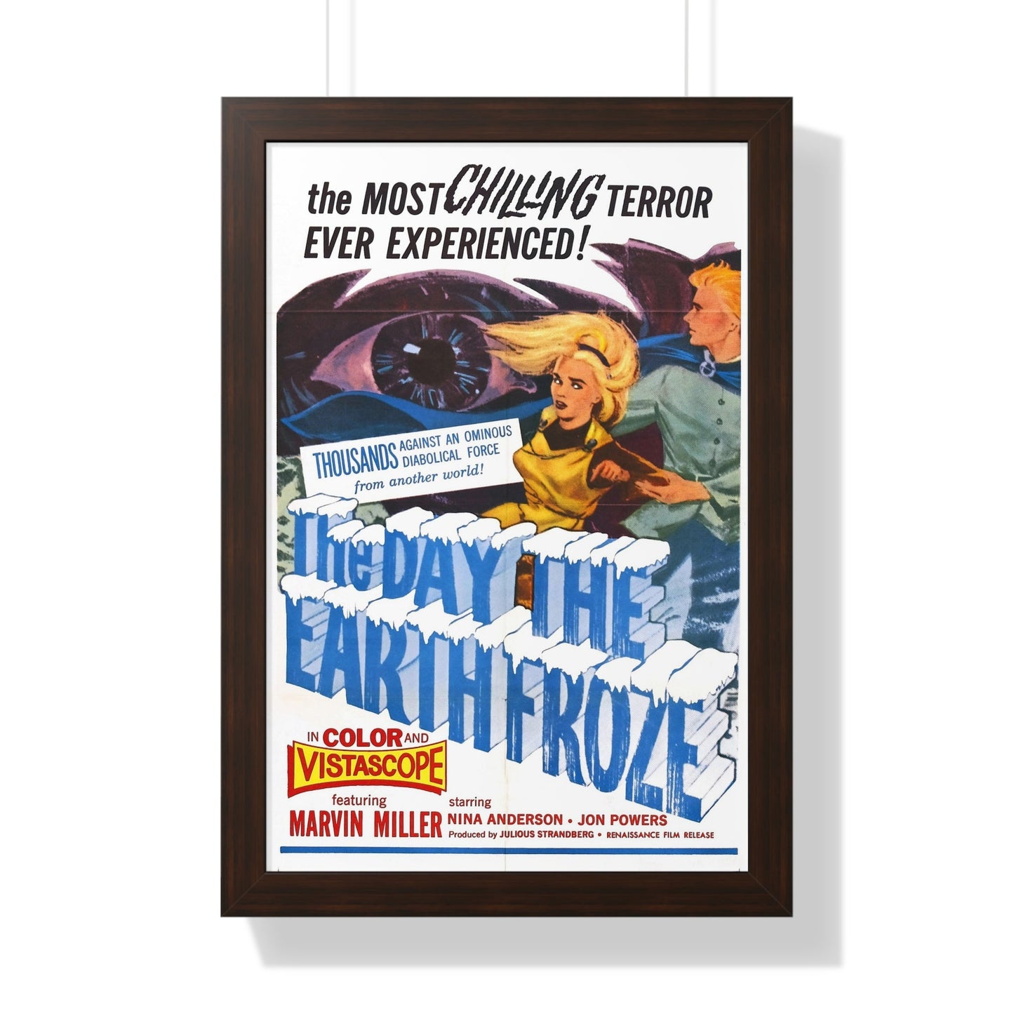 THE DAY THE EARTH FROZE 1959 - Framed Movie Poster-16″ x 24″-The Sticker Space