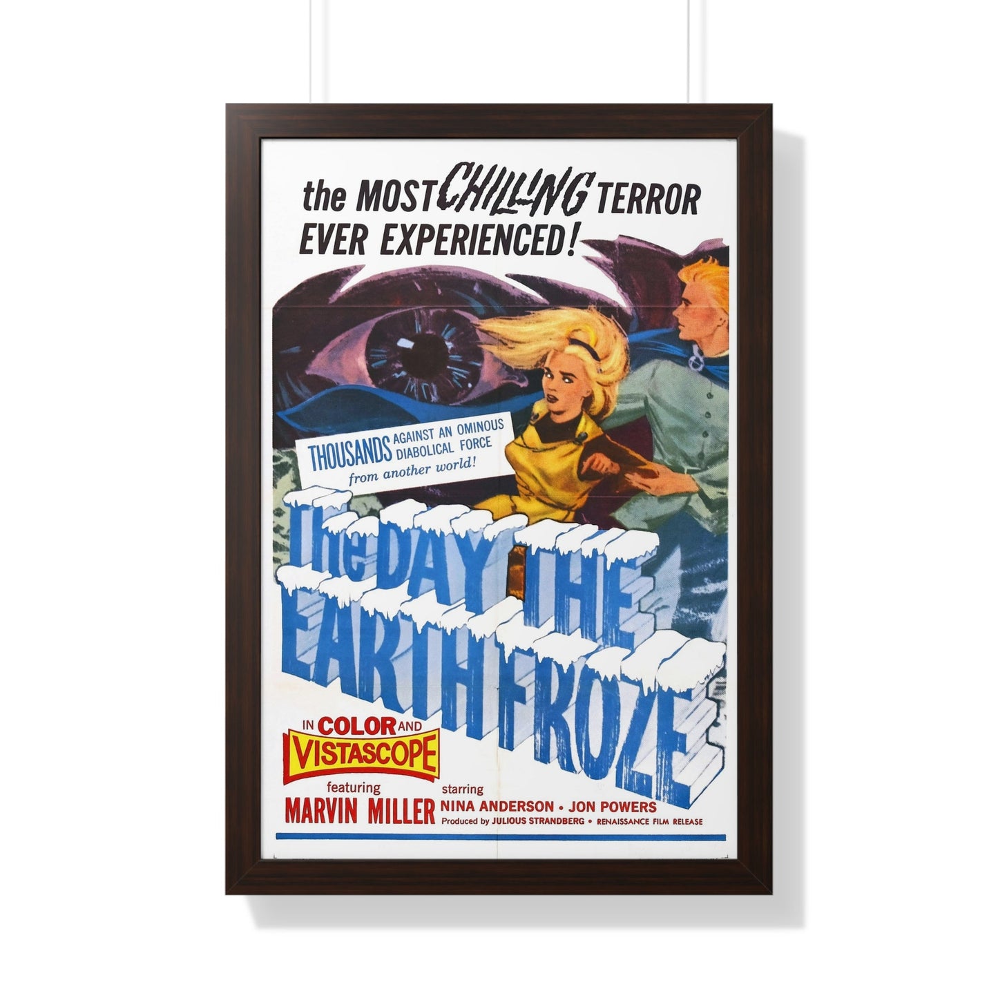 THE DAY THE EARTH FROZE 1959 - Framed Movie Poster-20" x 30"-The Sticker Space