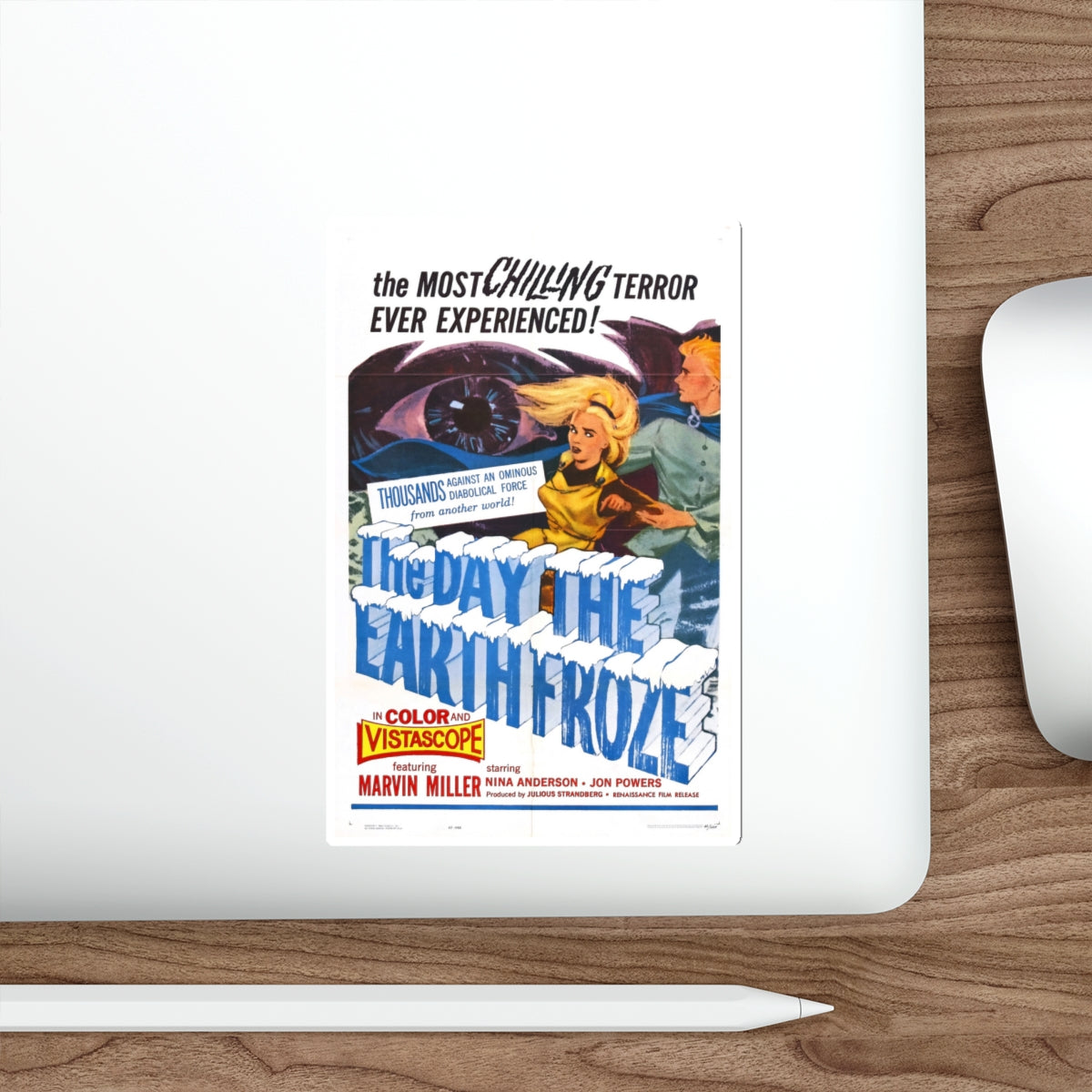 THE DAY THE EARTH FROZE 1959 Movie Poster STICKER Vinyl Die-Cut Decal-The Sticker Space