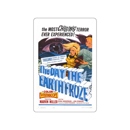 THE DAY THE EARTH FROZE 1959 Movie Poster STICKER Vinyl Die-Cut Decal-White-The Sticker Space