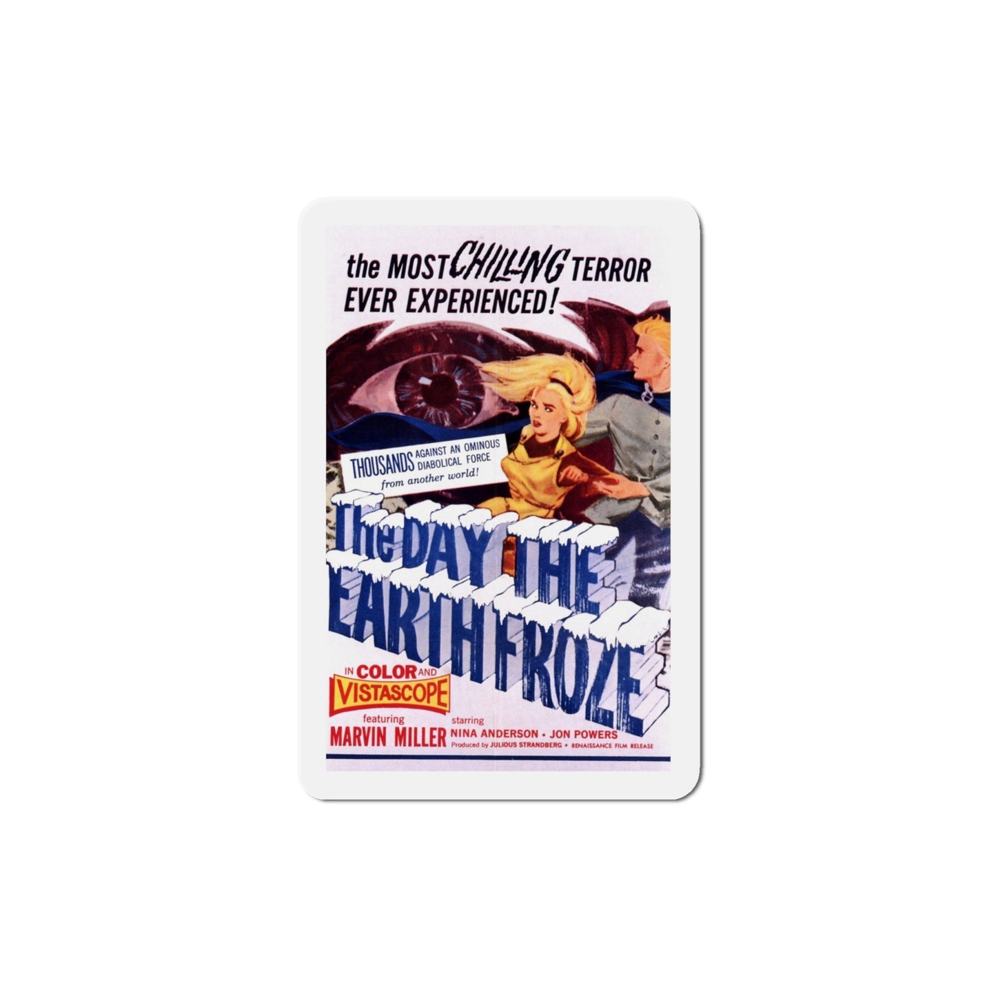 The Day the Earth Froze 1964 Movie Poster Die-Cut Magnet-4 Inch-The Sticker Space