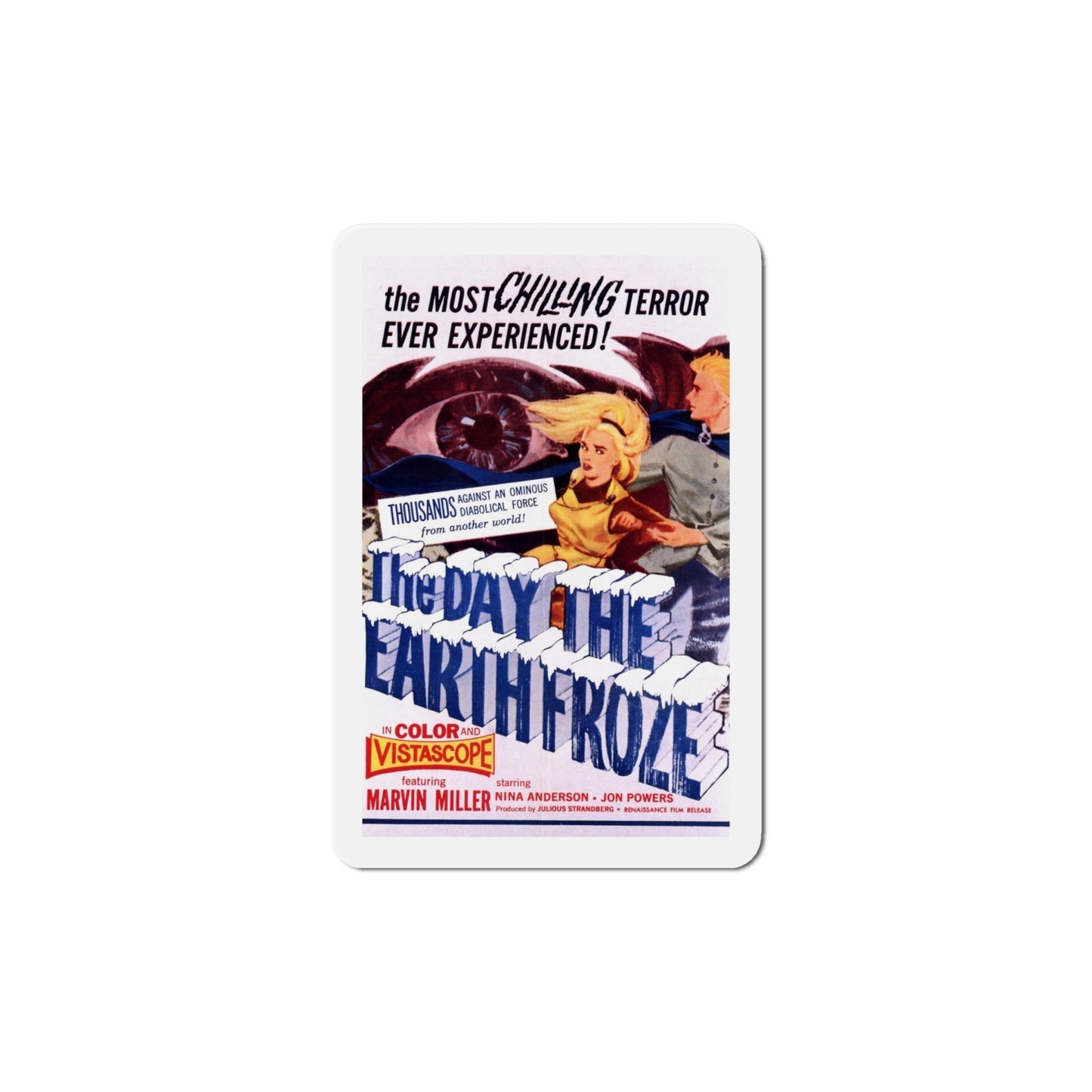 The Day the Earth Froze 1964 Movie Poster Die-Cut Magnet-6 Inch-The Sticker Space