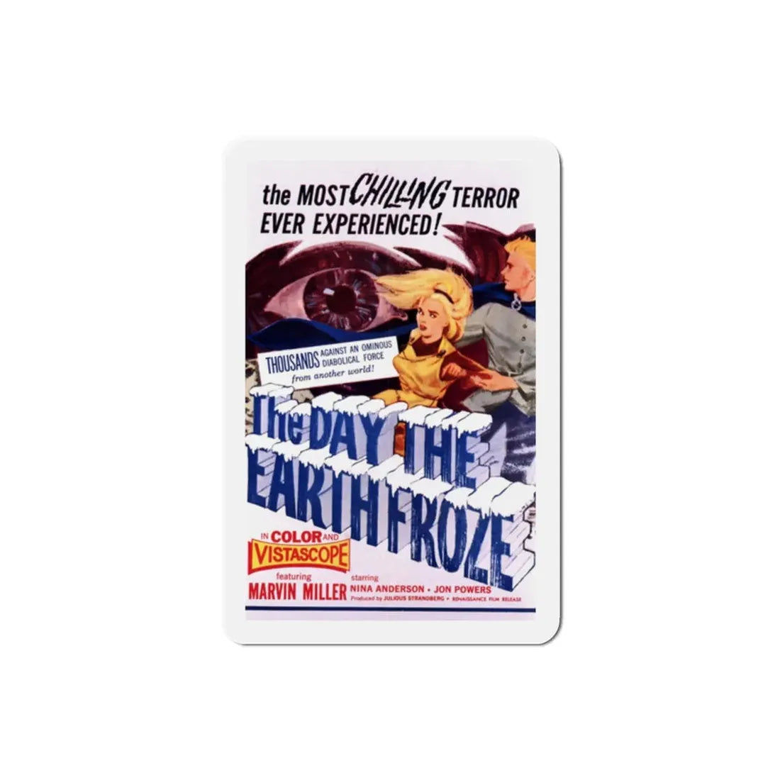 The Day the Earth Froze 1964 Movie Poster Refrigerator Magnet 2 Inch - The Sticker Space