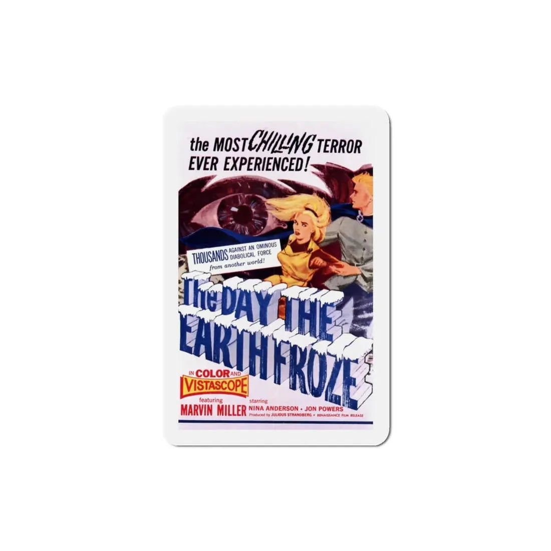 The Day the Earth Froze 1964 Movie Poster Refrigerator Magnet 3 Inch - The Sticker Space