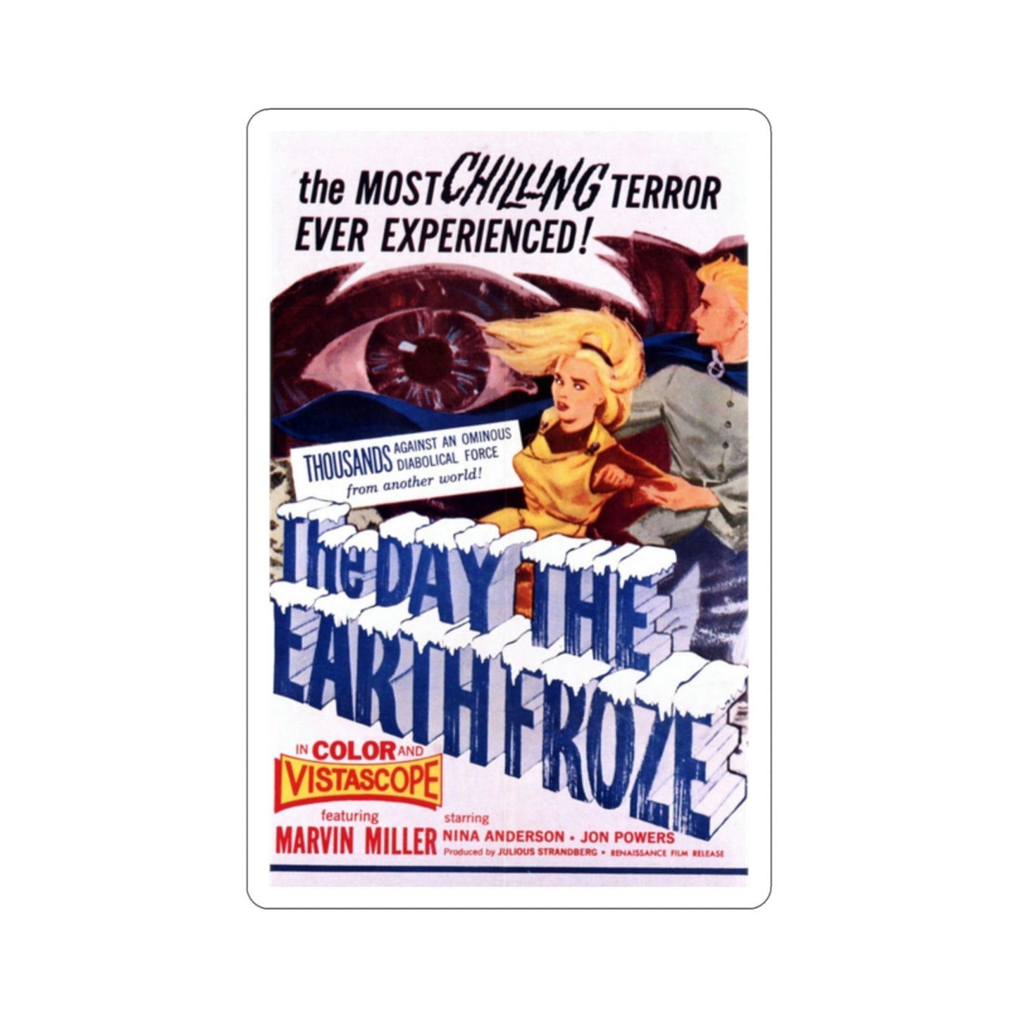 The Day the Earth Froze 1964 Movie Poster STICKER Vinyl Die-Cut Decal-2 Inch-The Sticker Space