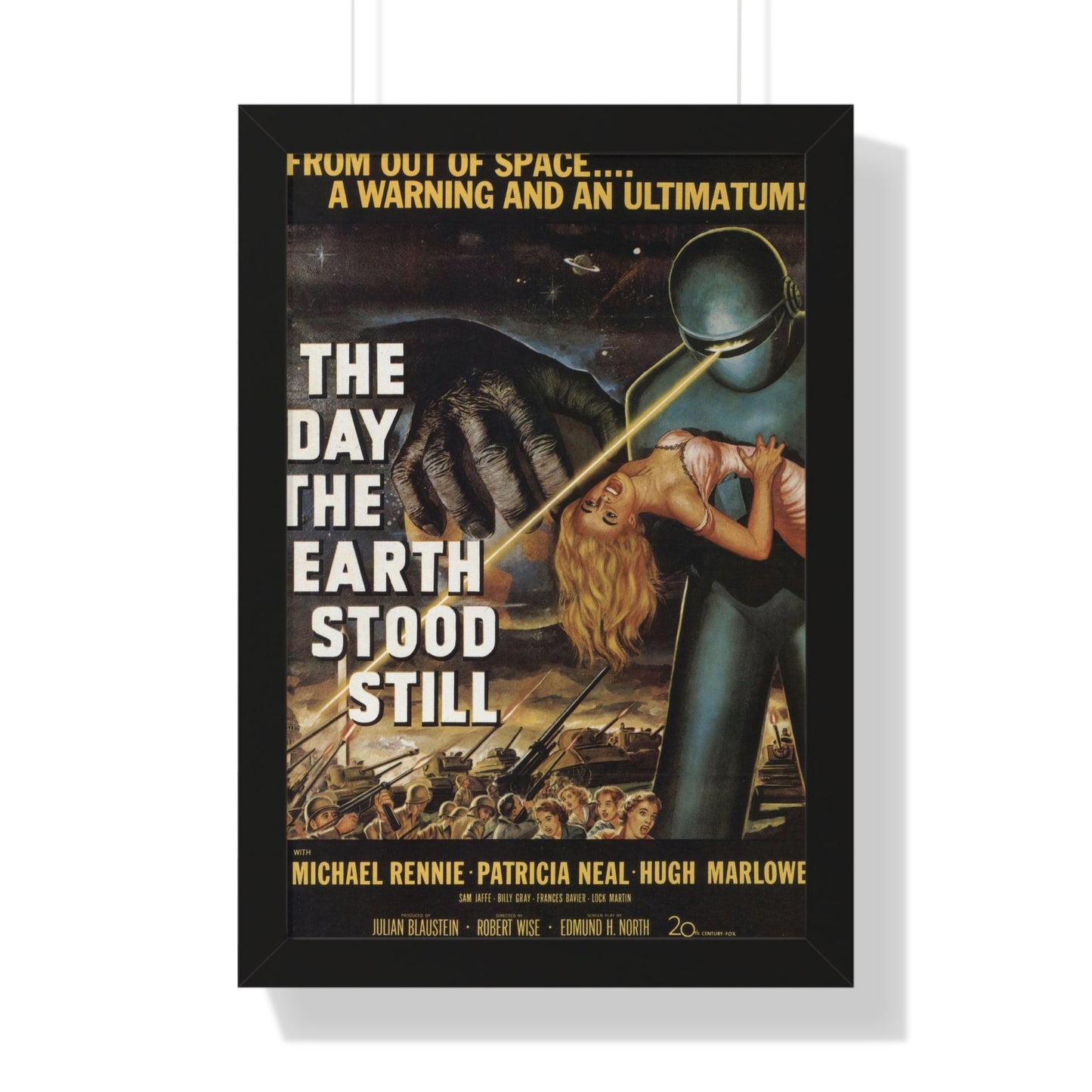 THE DAY THE EARTH STOOD STILL 1951 - Framed Movie Poster-16″ x 24″-The Sticker Space