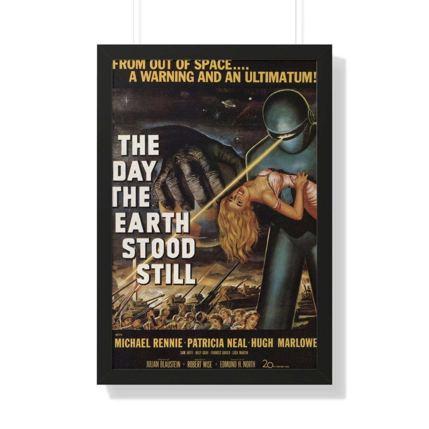 THE DAY THE EARTH STOOD STILL 1951 - Framed Movie Poster-20" x 30"-The Sticker Space