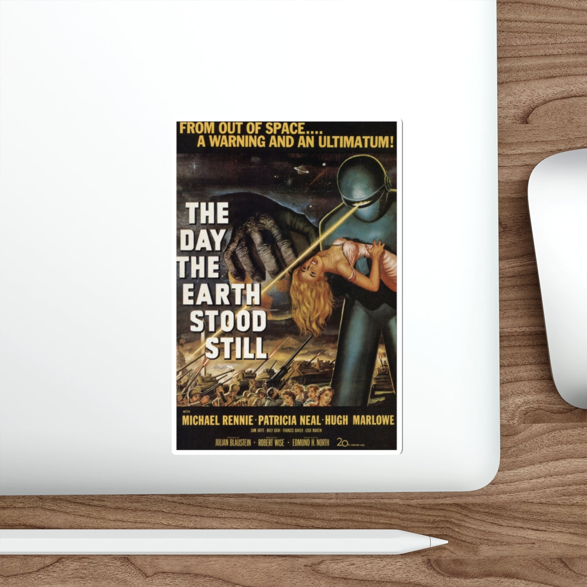 THE DAY THE EARTH STOOD STILL 1951 Movie Poster STICKER Vinyl Die-Cut Decal-The Sticker Space