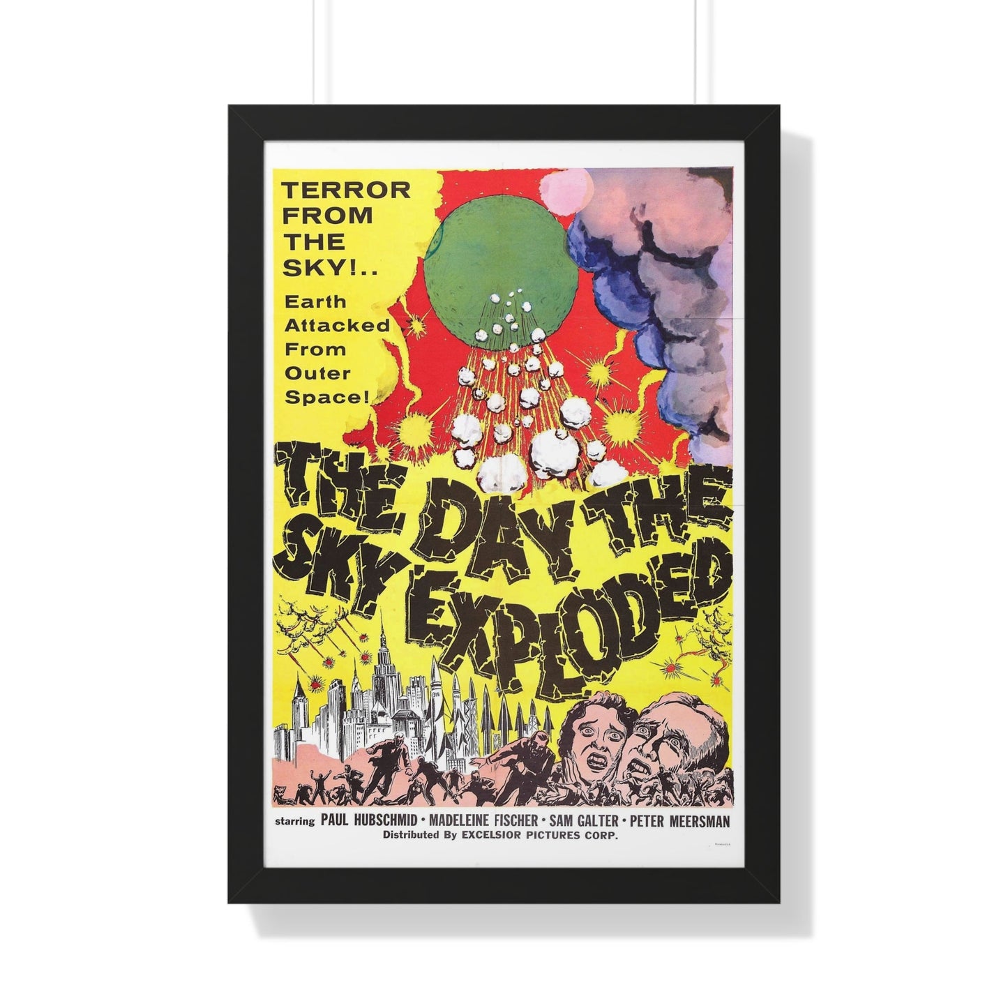 THE DAY THE SKY EXPLODED 1958 - Framed Movie Poster-20" x 30"-The Sticker Space