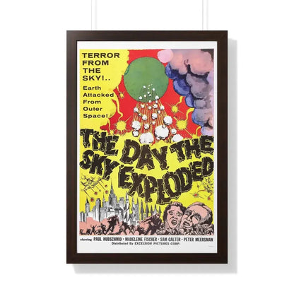 THE DAY THE SKY EXPLODED 1958 - Framed Movie Poster 20" x 30" Walnut - The Sticker Space