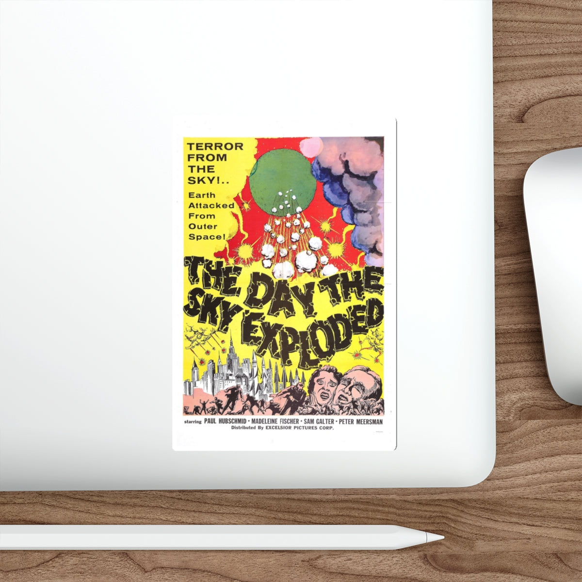 THE DAY THE SKY EXPLODED 1958 Movie Poster STICKER Vinyl Die-Cut Decal-The Sticker Space