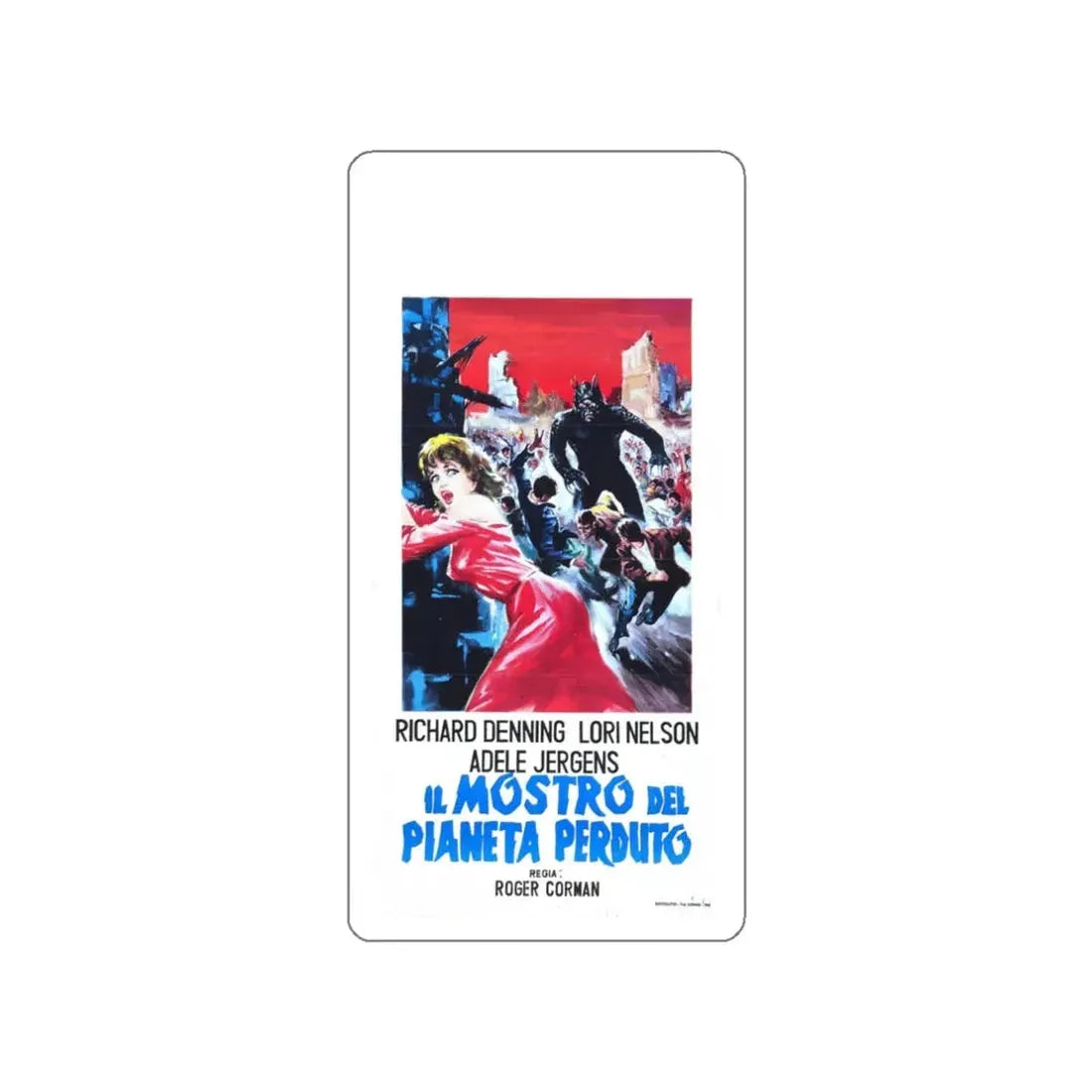 THE DAY THE WORLD ENDED 1955 Movie Poster STICKER Vinyl Die-Cut Decal 3 Inch - The Sticker Space