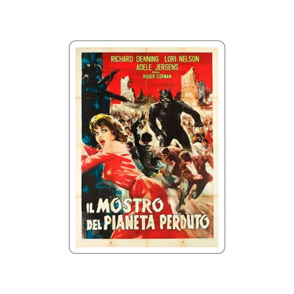 THE DAY THE WORLD ENDED (ITALIAN) 1955 Movie Poster STICKER Vinyl Die-Cut Decal 2 Inch - The Sticker Space