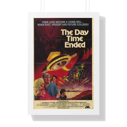THE DAY TIME ENDED 1980 - Framed Movie Poster 16″ x 24″ White - The Sticker Space