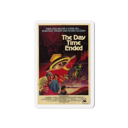 THE DAY TIME ENDED 1980 Movie Poster - Refrigerator Magnet 4 Inch Die-Cut - The Sticker Space