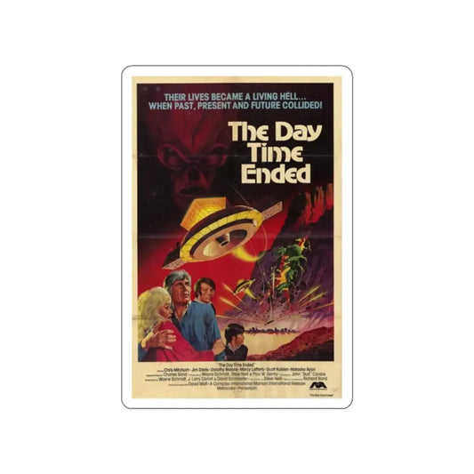 THE DAY TIME ENDED 1980 Movie Poster STICKER Vinyl Die-Cut Decal 2 Inch - The Sticker Space