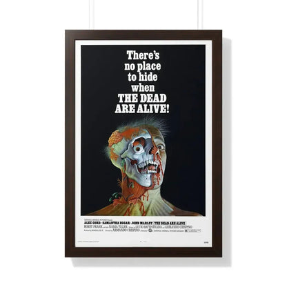 THE DEAD ARE ALIVE 1972 - Framed Movie Poster 20" x 30" Walnut - The Sticker Space