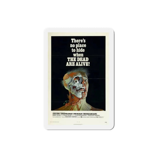 The Dead Are Alive 1972 Movie Poster Refrigerator Magnet 2 Inch - The Sticker Space