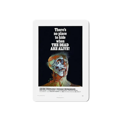 THE DEAD ARE ALIVE 1972 Movie Poster - Refrigerator Magnet 5 Inch Die-Cut - The Sticker Space