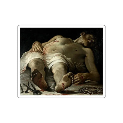 The dead Christ (Artwork) STICKER Vinyl Die-Cut Decal White Die-Cut 6 Inch - The Sticker Space