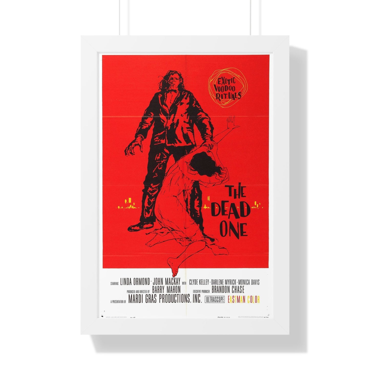 THE DEAD ONE 1961 - Framed Movie Poster-16″ x 24″-The Sticker Space