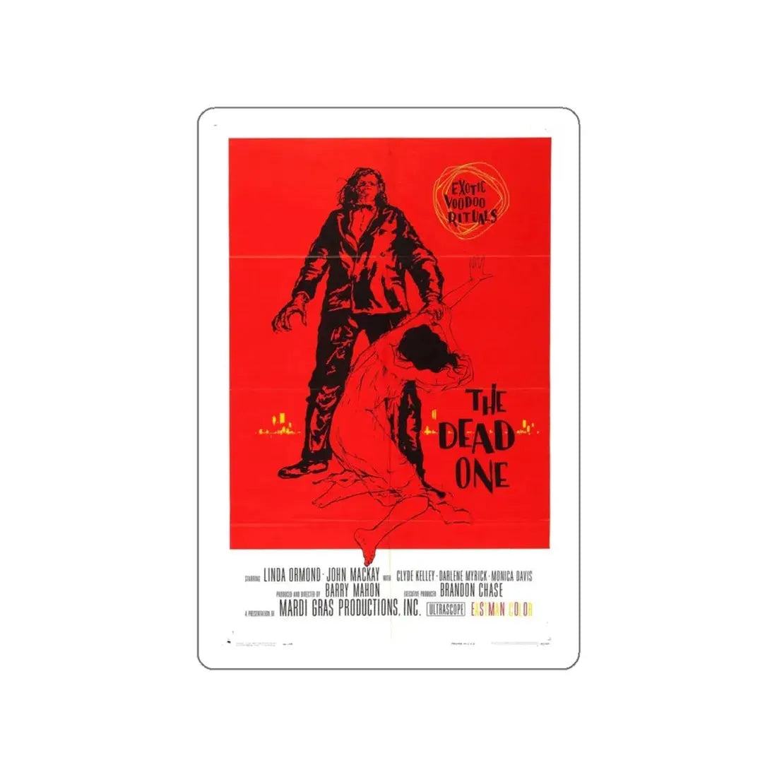 THE DEAD ONE 1961 Movie Poster STICKER Vinyl Die-Cut Decal 6 Inch - The Sticker Space