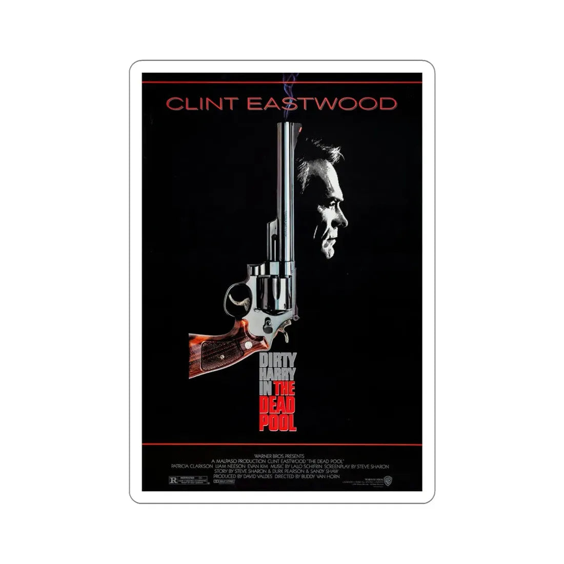 The Dead Pool 1988 Movie Poster STICKER Vinyl Die-Cut Decal 6 Inch - The Sticker Space