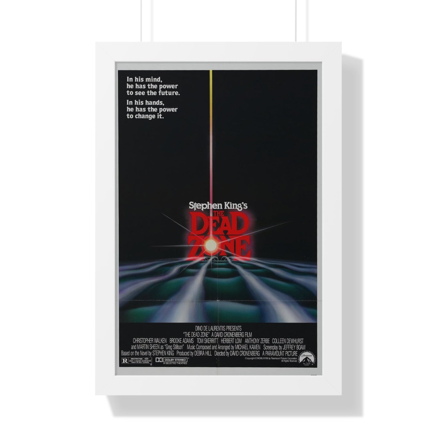 THE DEAD ZONE 1983 - Framed Movie Poster-16″ x 24″-The Sticker Space