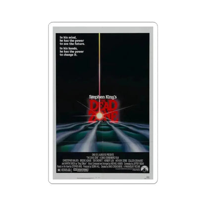 THE DEAD ZONE 1983 Movie Poster - STICKER Vinyl Kiss-Cut Decal 3 Inch White - The Sticker Space
