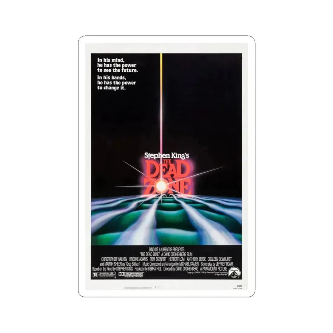 The Dead Zone 1983 Movie Poster - STICKER Vinyl Kiss-Cut Decal - The Sticker Space