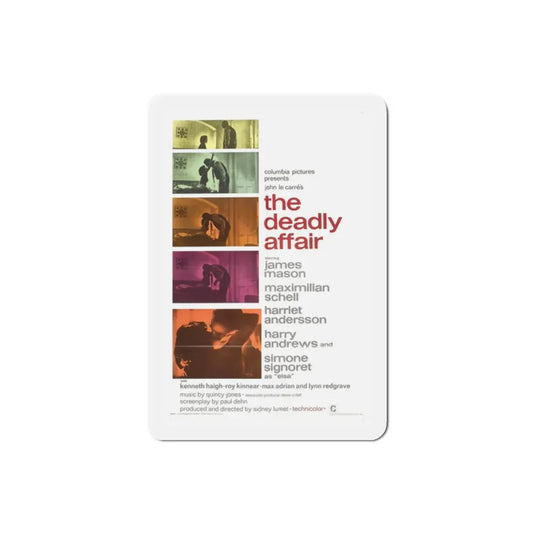The Deadly Affair 1967 Movie Poster Refrigerator Magnet 2 Inch - The Sticker Space