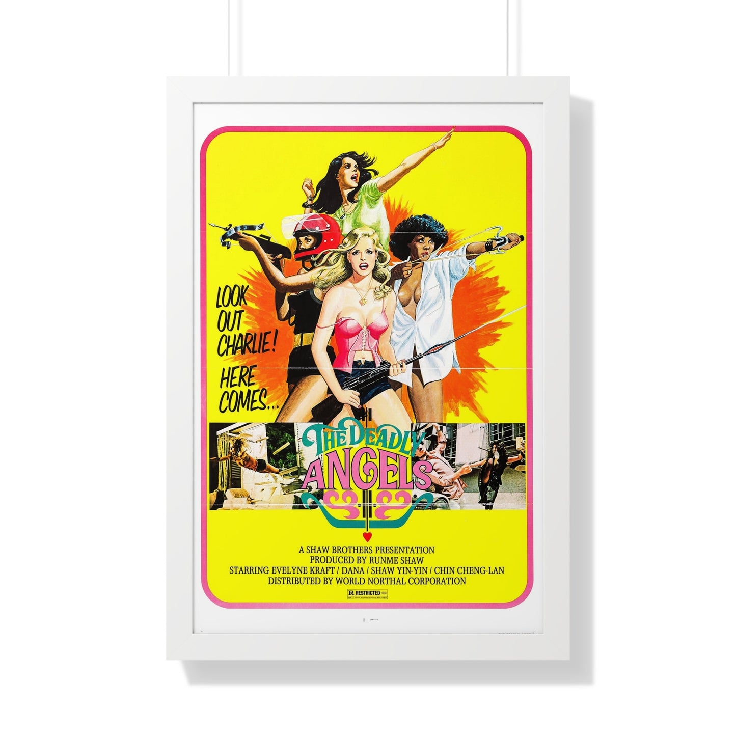 THE DEADLY ANGELS 1977 - Framed Movie Poster-20" x 30"-The Sticker Space