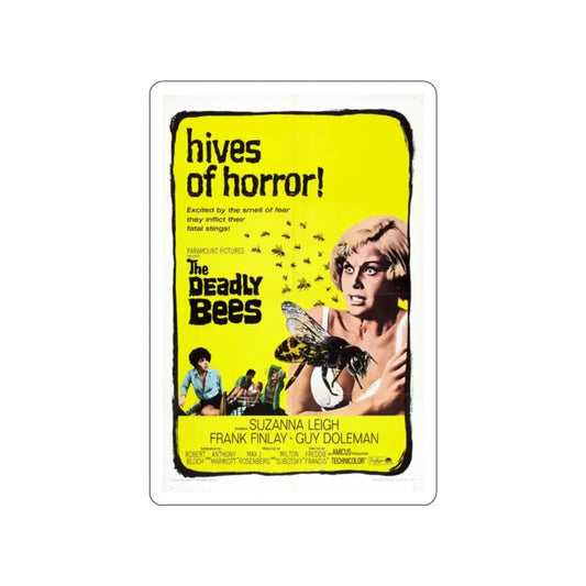 THE DEADLY BEES 1967 Movie Poster STICKER Vinyl Die-Cut Decal 2 Inch - The Sticker Space
