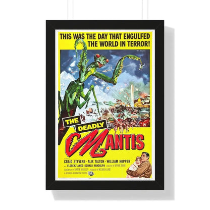THE DEADLY MANTIS 1957 - Framed Movie Poster 16″ x 24″ Black - The Sticker Space