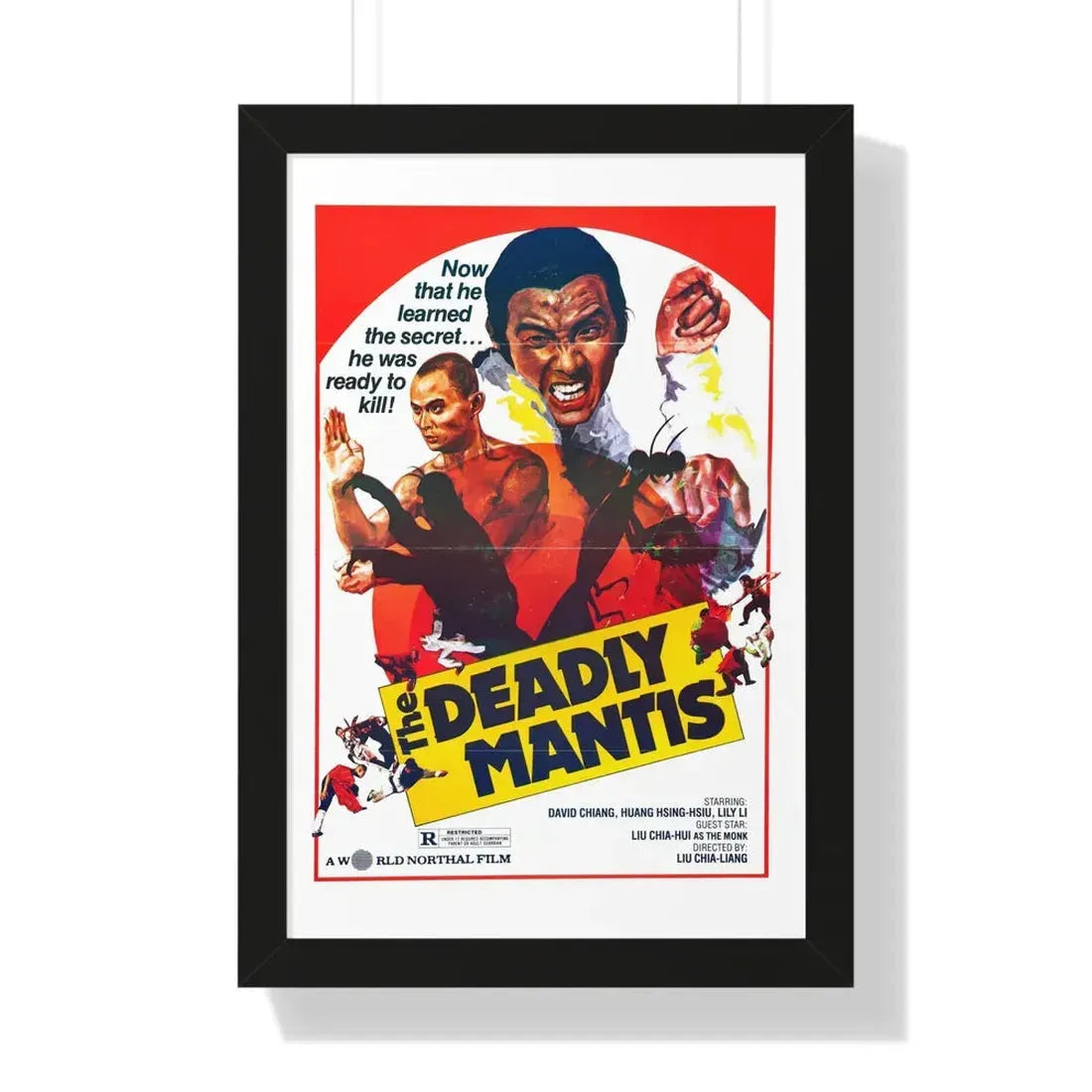 THE DEADLY MANTIS (1978) - Framed Movie Poster 16″ x 24″ Black - The Sticker Space