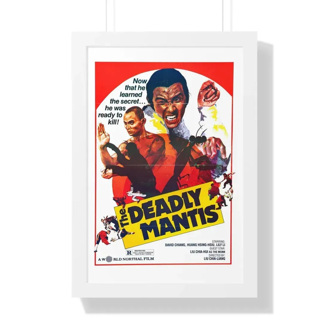 THE DEADLY MANTIS (1978) - Framed Movie Poster 16″ x 24″ White - The Sticker Space
