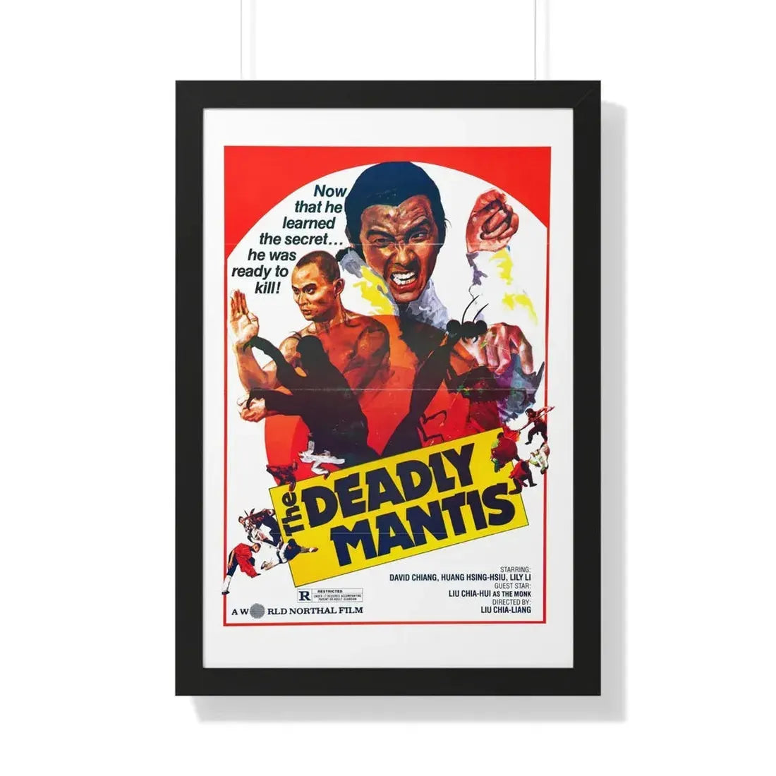 THE DEADLY MANTIS (1978) - Framed Movie Poster 20" x 30" Black - The Sticker Space